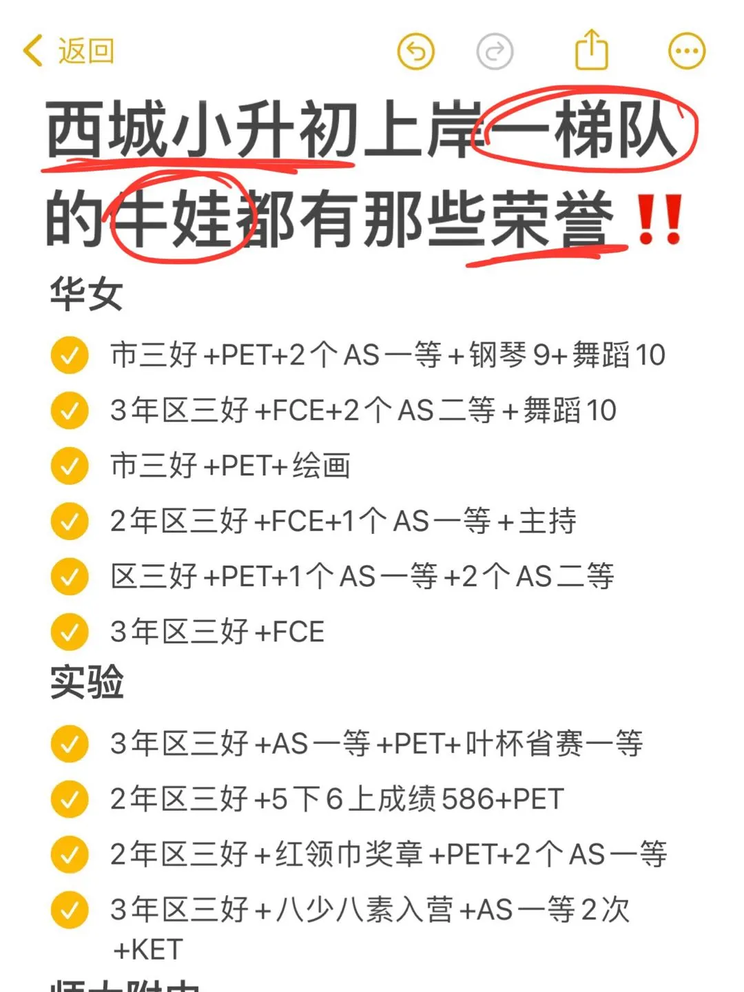 西城小升初上岸一梯队的牛娃都有那些荣誉~