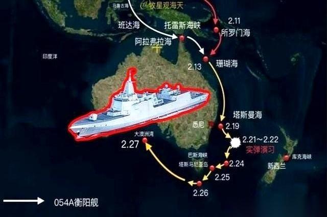前脚还在我们家门口上蹿下跳，演“自由航行”给全世界看。
后脚，我们的055万吨大
