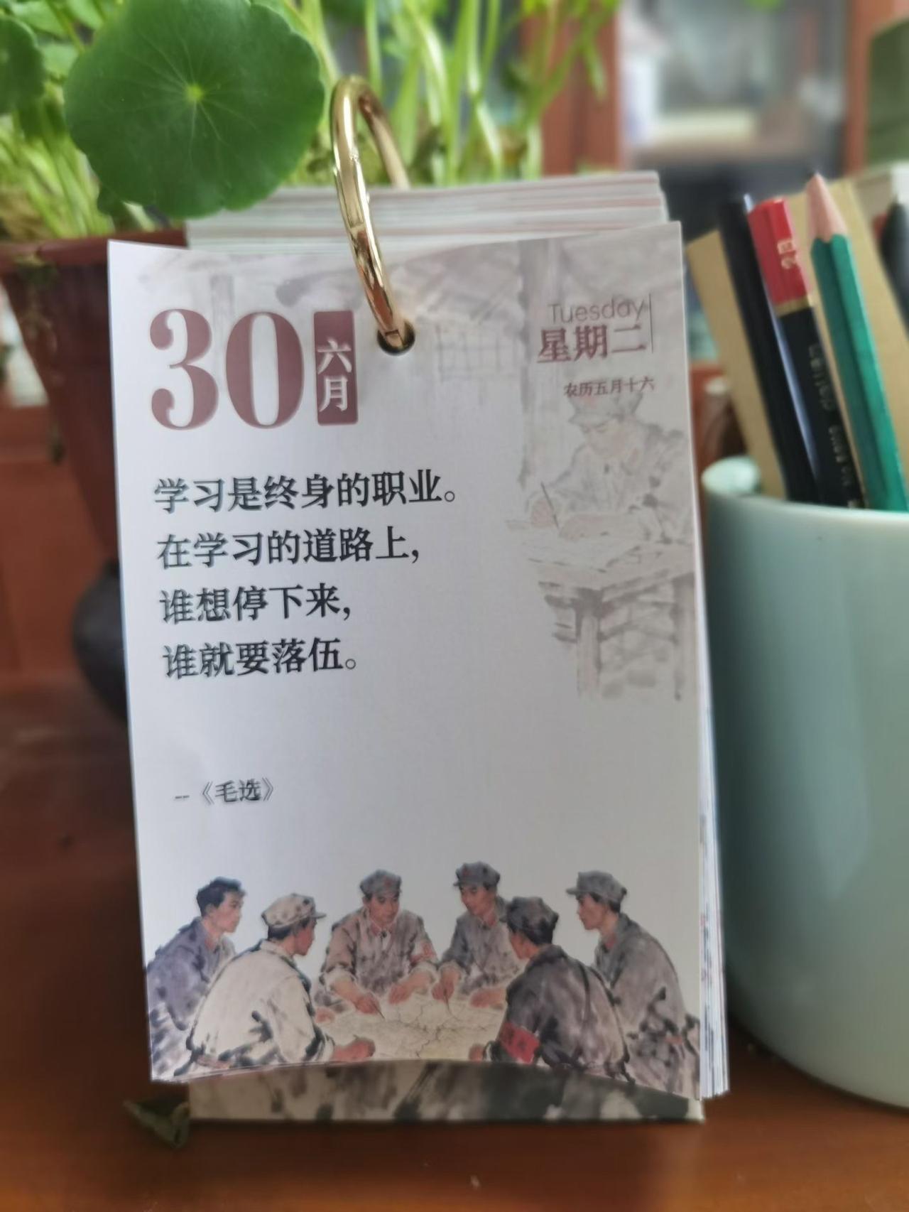 学习是终身的职业，学习的路上，谁想停下来，谁就落伍！毛选 毛选领读者 毛选名段