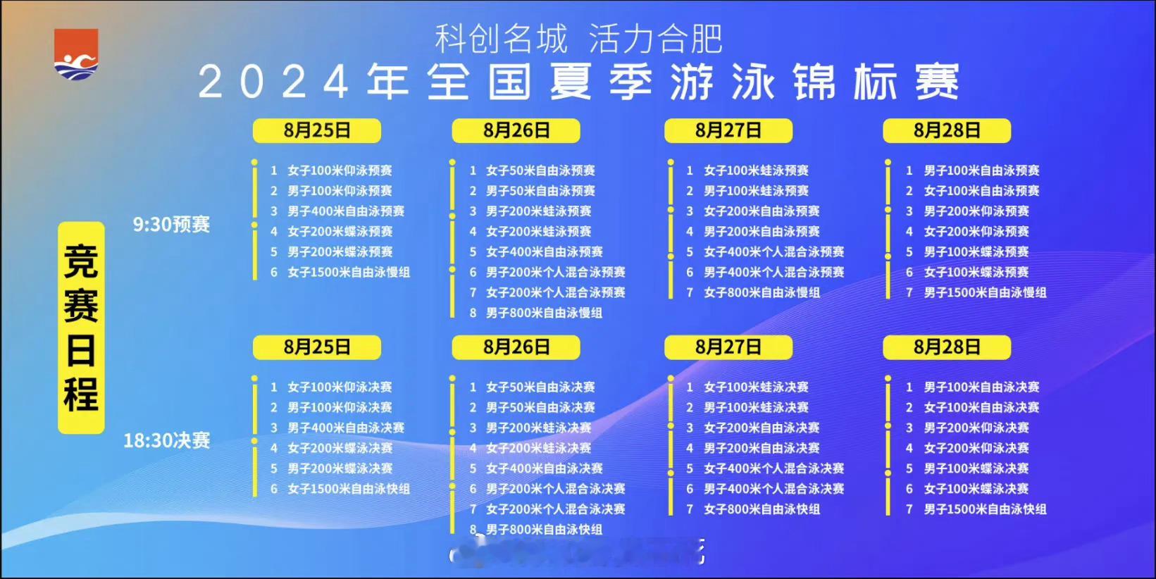 #2024年全国夏季游泳锦标赛# 买票冲8月25日[笑而不语][笑而不语][笑而