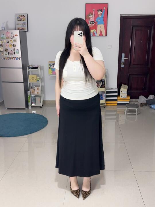 168cm190斤｜显瘦的黑白配，好喜欢！