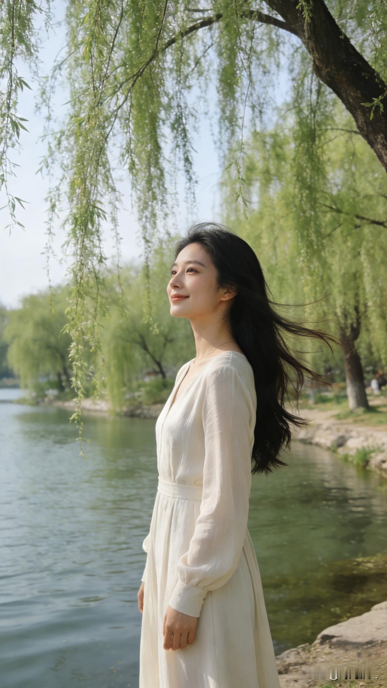 上联：半堤柳色摇春水

闲来偶得一上联，春日的柳丝拂着春水，满是温柔的画面感～恭