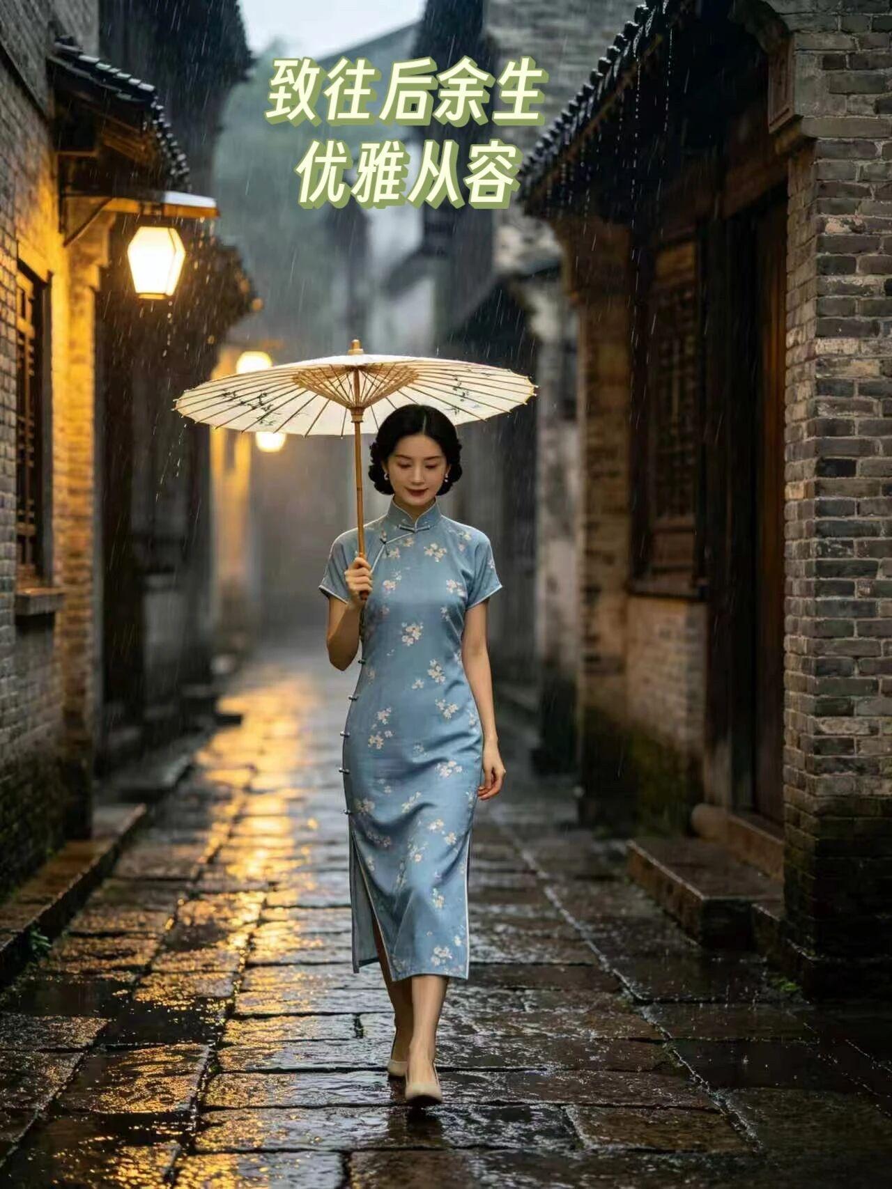 致往后余生，没人撑伞就自己挡风遮雨，不依附，不将就，把生活过成自己喜欢的模样。