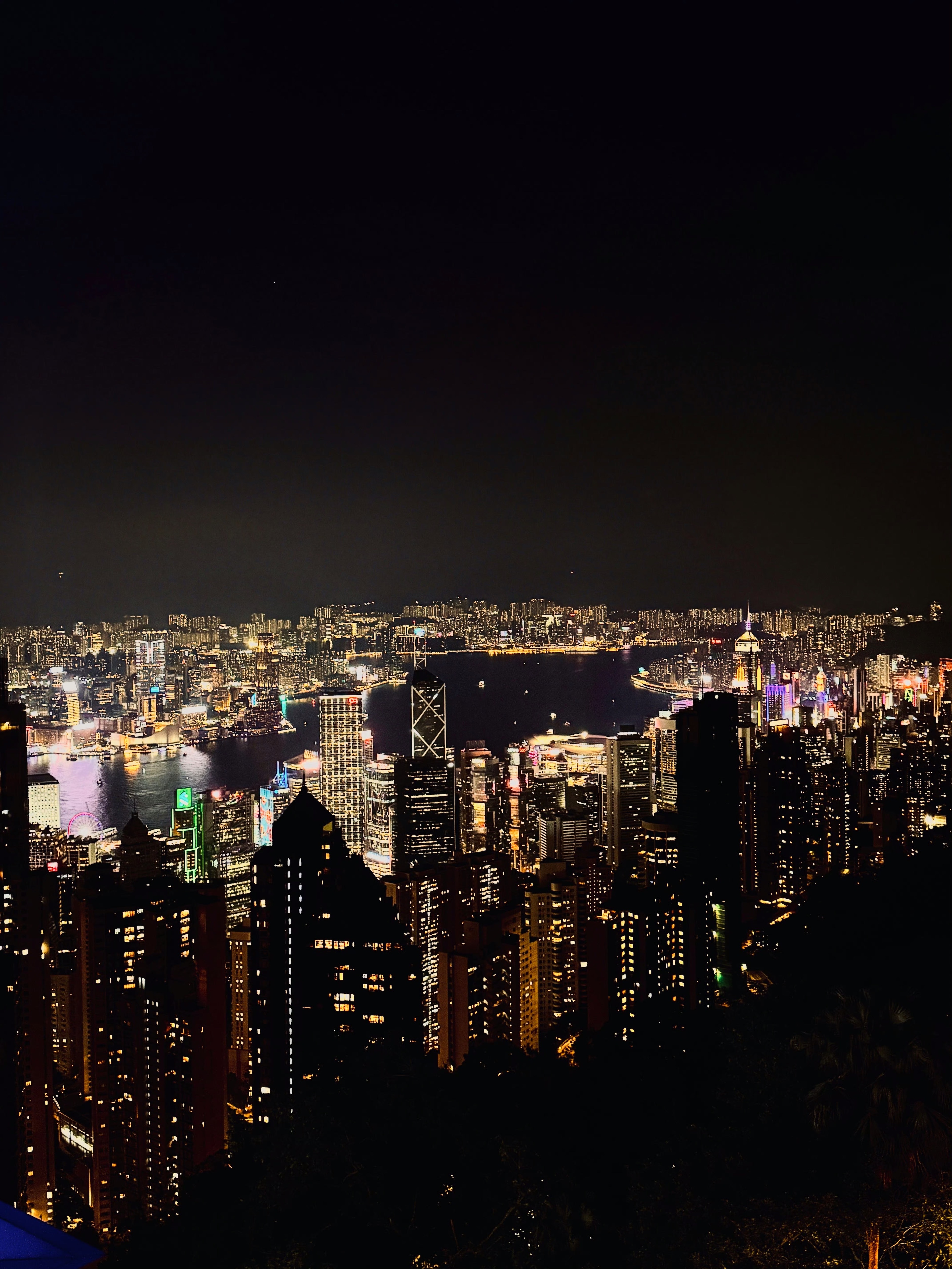 太平山顶的夜色美丽