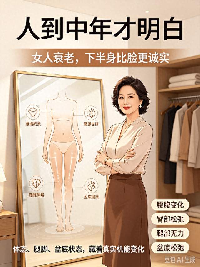 人到中年才明白，女人衰老，下半身比脸更诚实