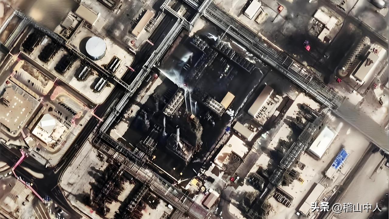 卫星图像显示沙特阿美公司的拉斯坦努拉炼油厂遭到了袭击，西方媒体大肆渲染是伊朗所为