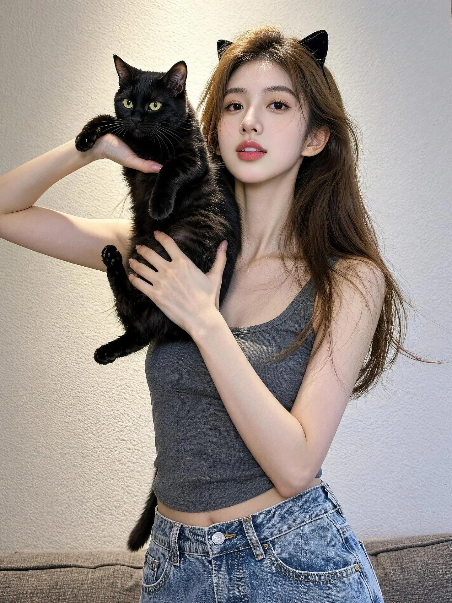 AI猫系生活照 ai创作 玩法合伙人计划 ai写真 酷女孩