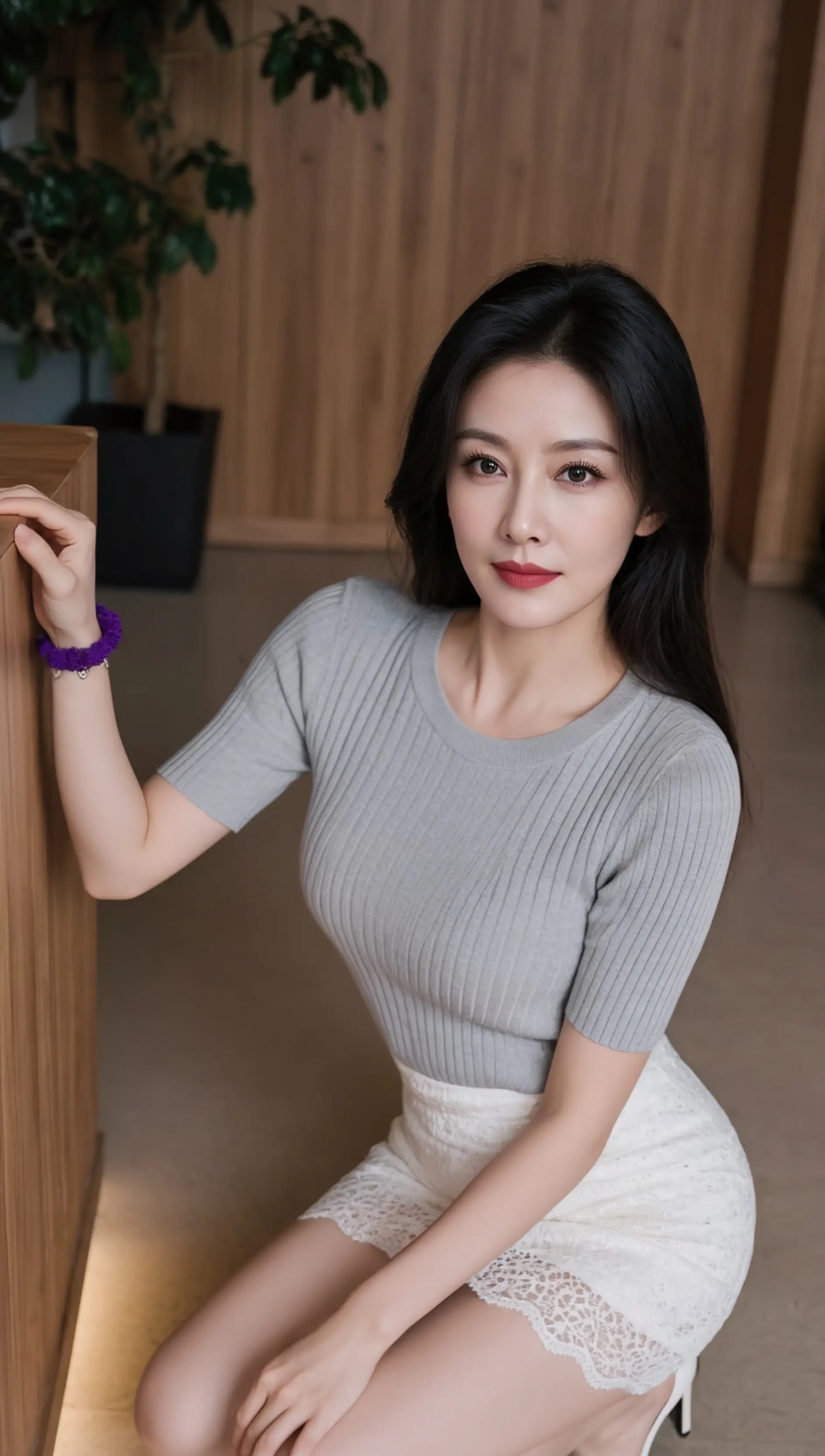 AI灰调居家写真 ai创作