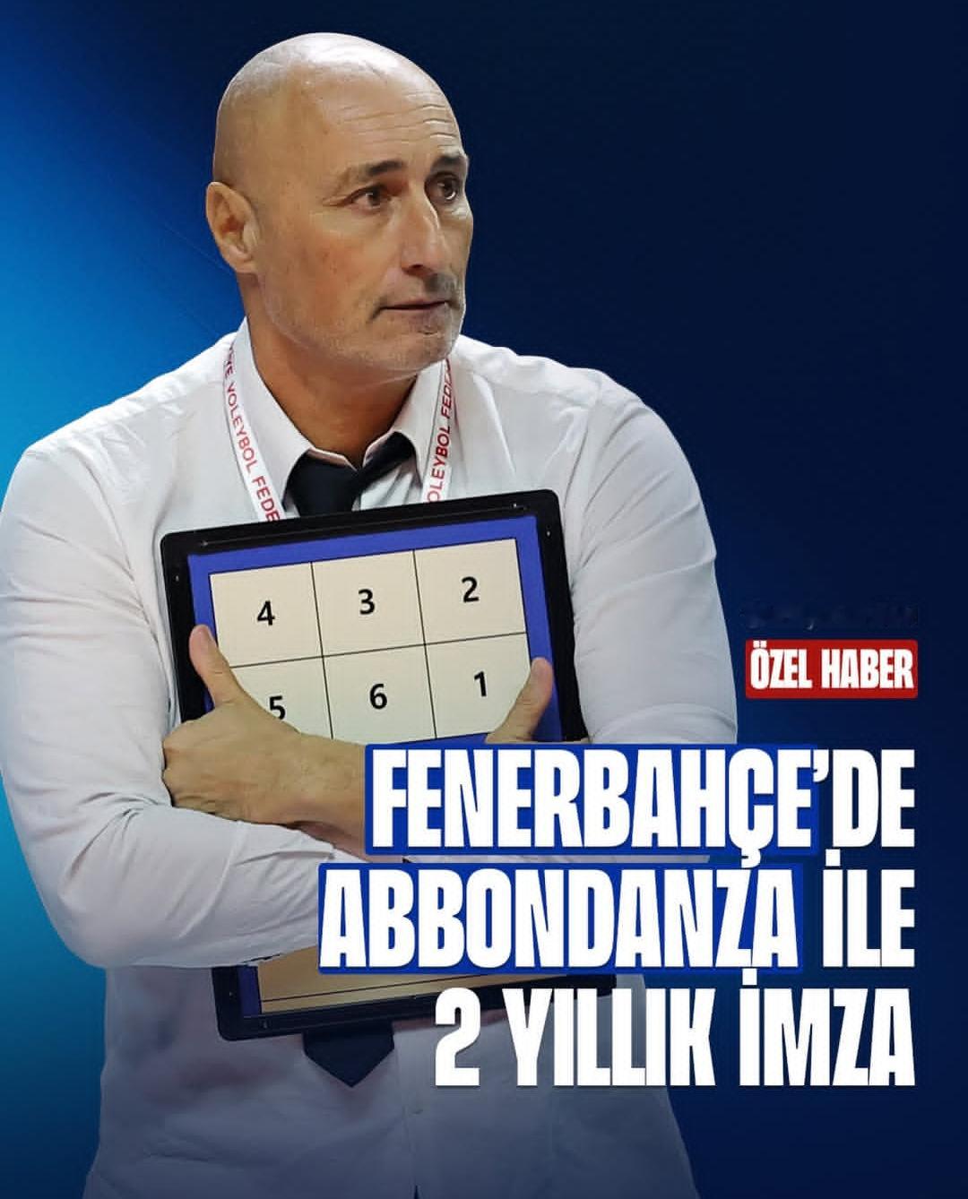 排球之声独家消息费内巴切与马尔切洛·阿邦丹扎 签约两年！费内巴切队——2025-