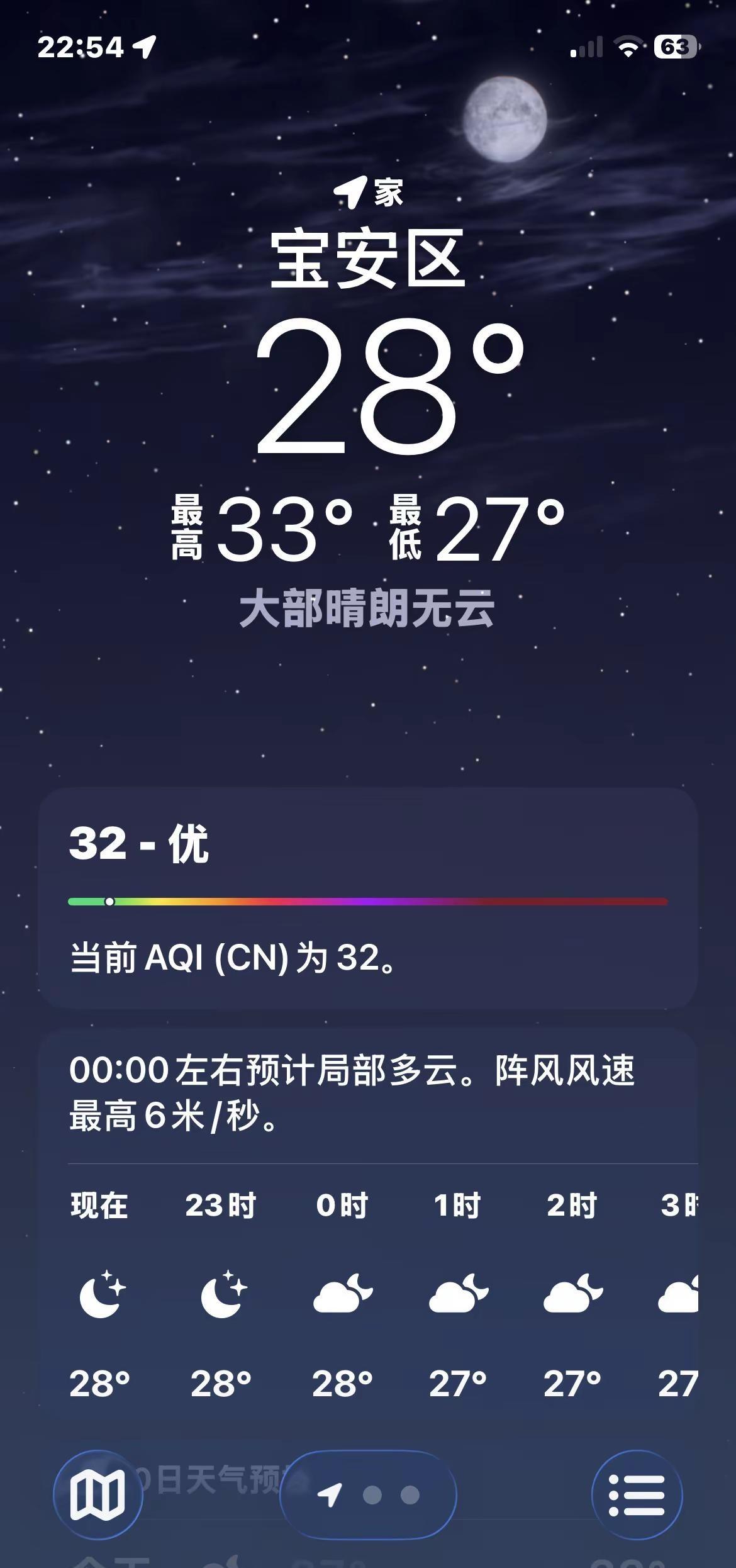 广东天气大晚上还接近30度°，这天气热的实在难受…