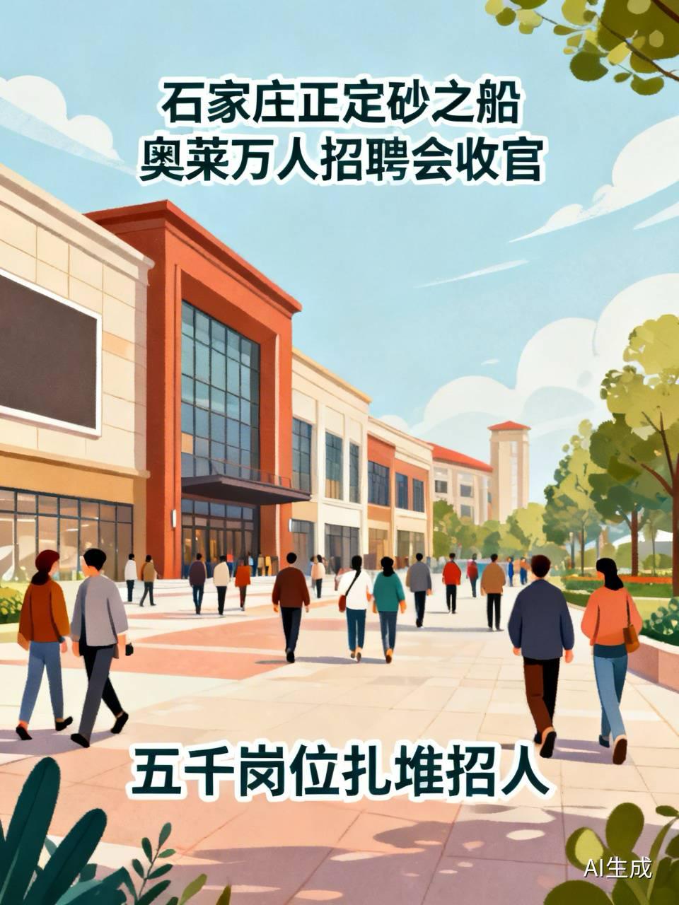 【石家庄正定砂之船奥莱万人招聘会收官，五千岗位扎堆招人】

这两天正定砂之船奥莱