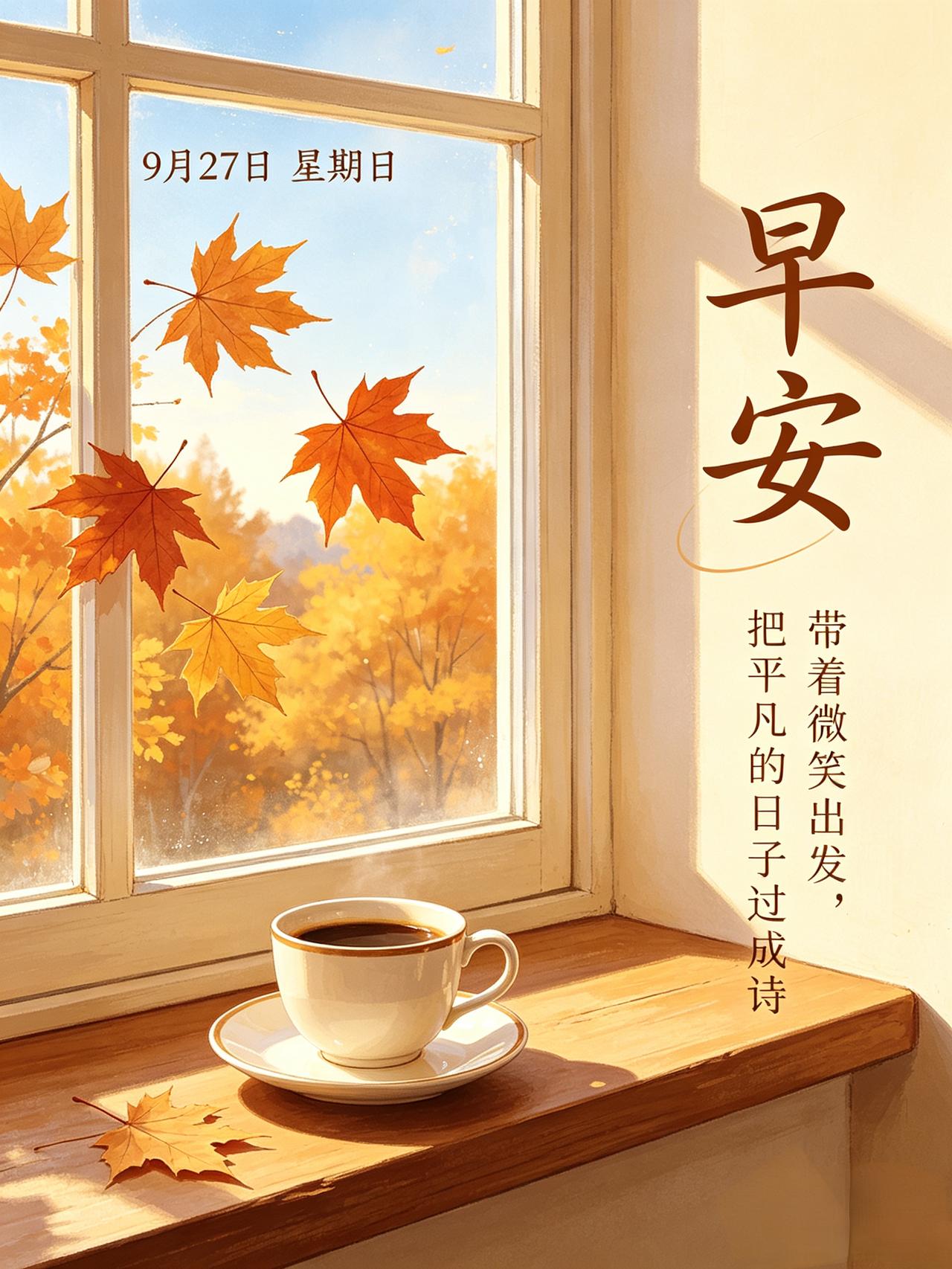 ✍时光匆匆，九月将尽，叶落知秋凉🍂
暑退风清，告别浅秋，静待岁月安然。

换季