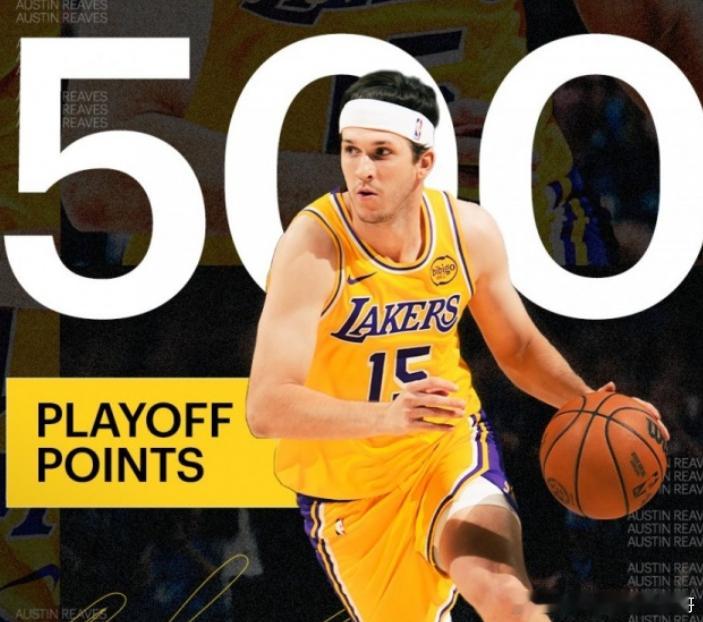 NBA季后赛西部次轮G2，湖人客场挑战雷霆。此役赛前，湖人球星里夫斯季后赛生涯得