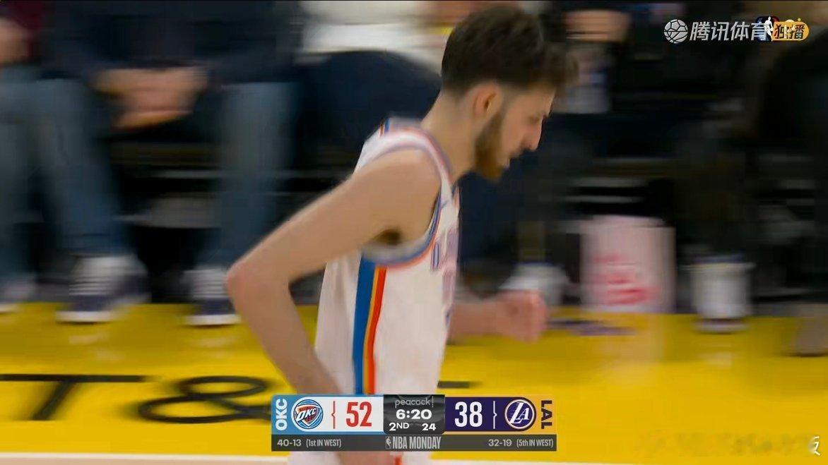 ？？被打14比0了雷霆vs湖人