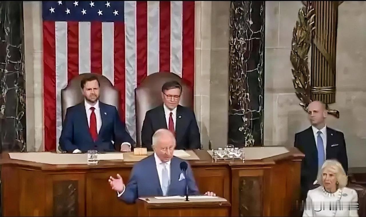 英国查理三世国王在美国国会发表讲话:“我们可以看出，英美两国其实有着本能的契合，