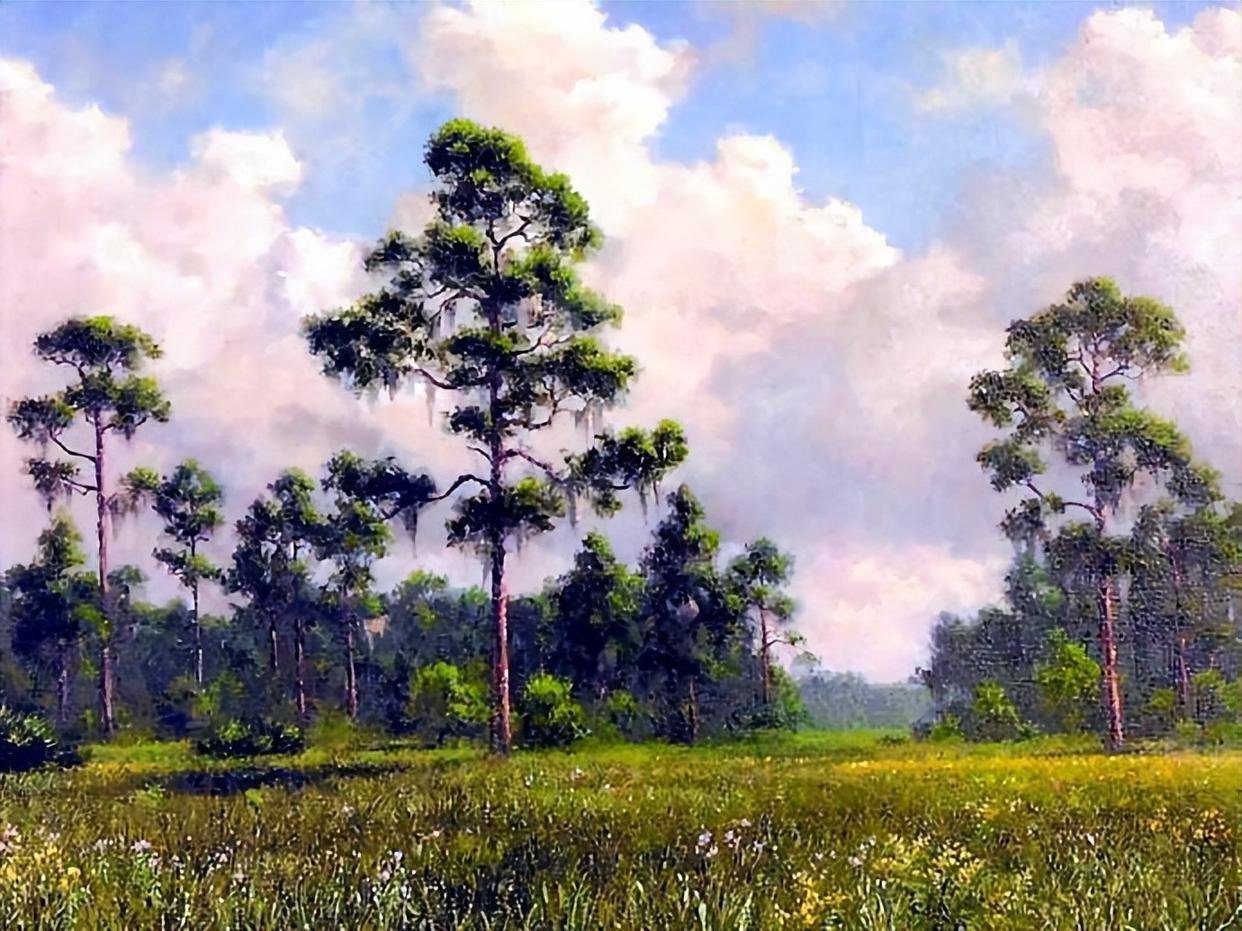 美国风景油画大师 阿尔伯特的风景油画作品欣赏 风景遇见艺术油画 ​​​