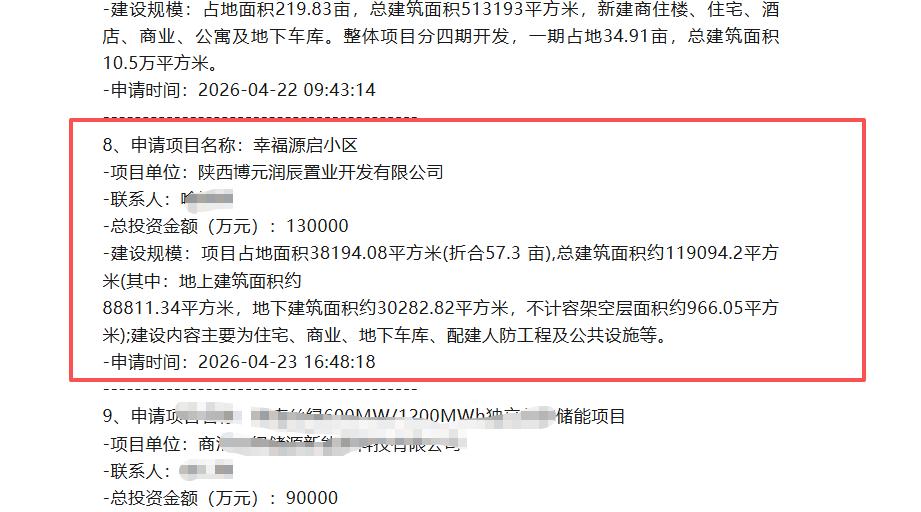 拿地刚一周！西安主城楼市热门板块又一纯新盘案名曝光...

日前，西安新一批建设