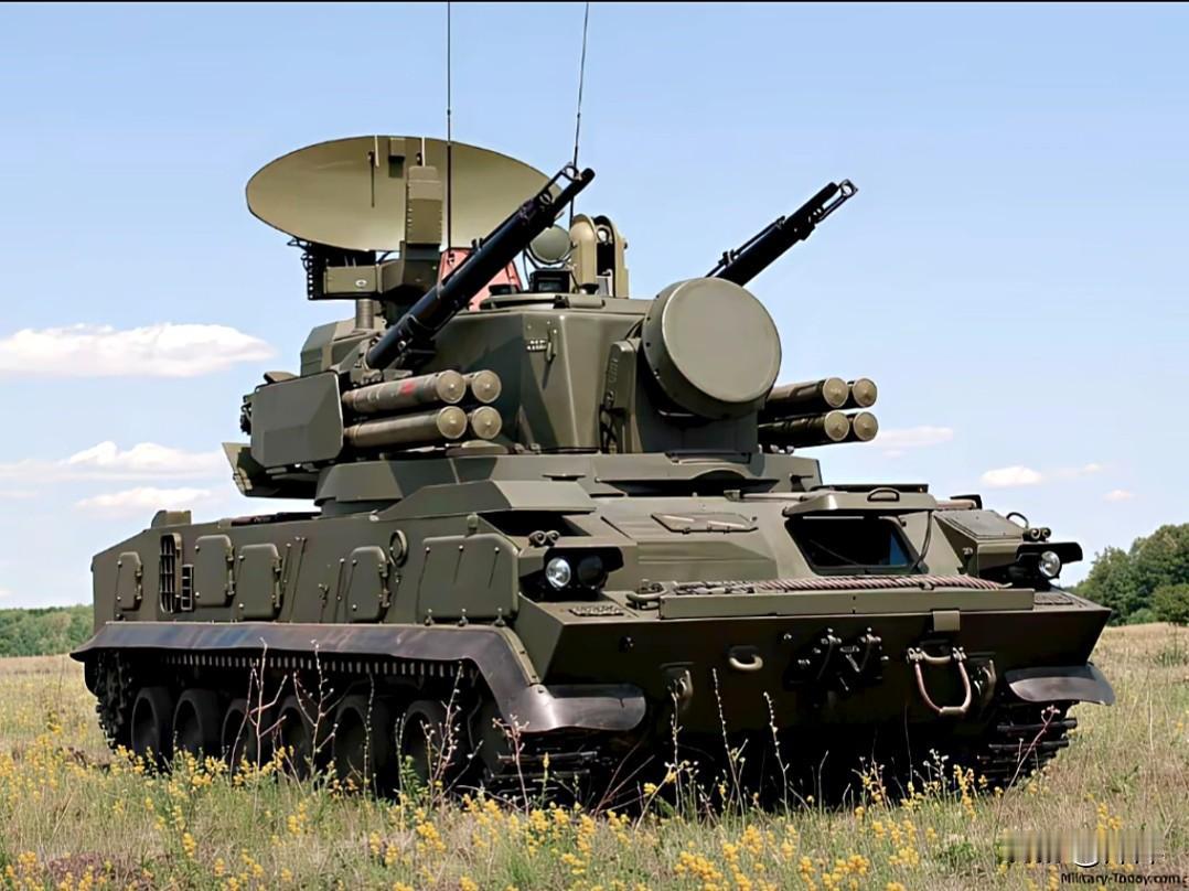 俄罗斯2K22「通古斯卡」弹炮合一防空系统，全球首款列装的自行弹炮结合防空武器。