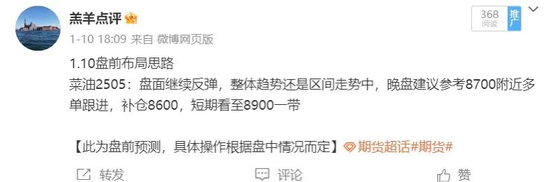 菜油2505:盘前分享菜油多参考多单，今日盘面高开高走，尾盘收盘至8960，获利