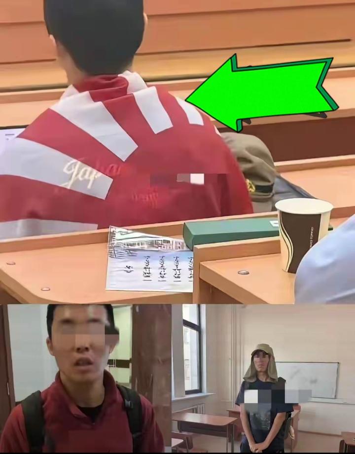 那个披旭日旗的中国留学生，跑了！但这件事，没完！

人已经离开俄罗斯。国外没站住