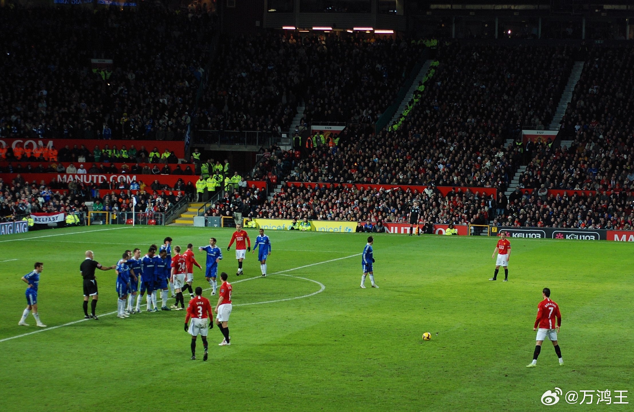 Manchester United versus Chelseaon Janua