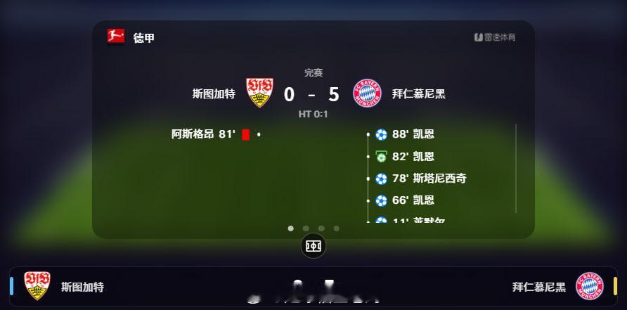 这就是血脉压制！第一关维拉过，第二关拜仁更是毫无压力！今晚前半夜的结果基本上都是