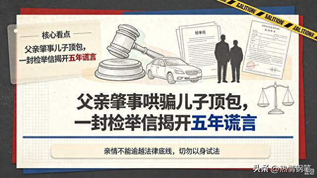 父亲肇事哄骗儿子顶包，一封检举信揭开五年谎言