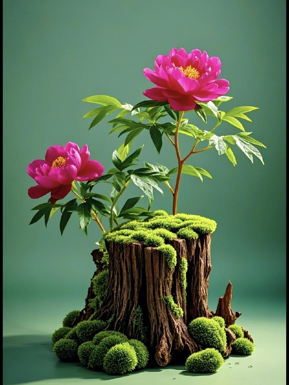 1. 牡丹• 被誉为“花中之王”，花朵大而香艳，颜色丰富，兼具国色天香之美，是清