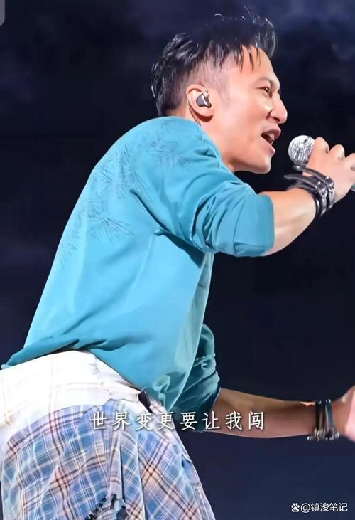 8月8日晚上，谢霆锋沈阳演唱会高清照曝光，有白头发，满脸褶子，唱得很费劲，但打扮