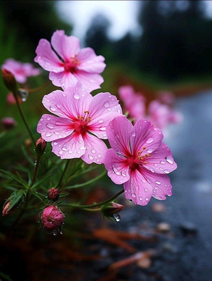 谁人不爱野花香，
只不言语心中藏，
世间多少真君子，
…………？

上联：路花随