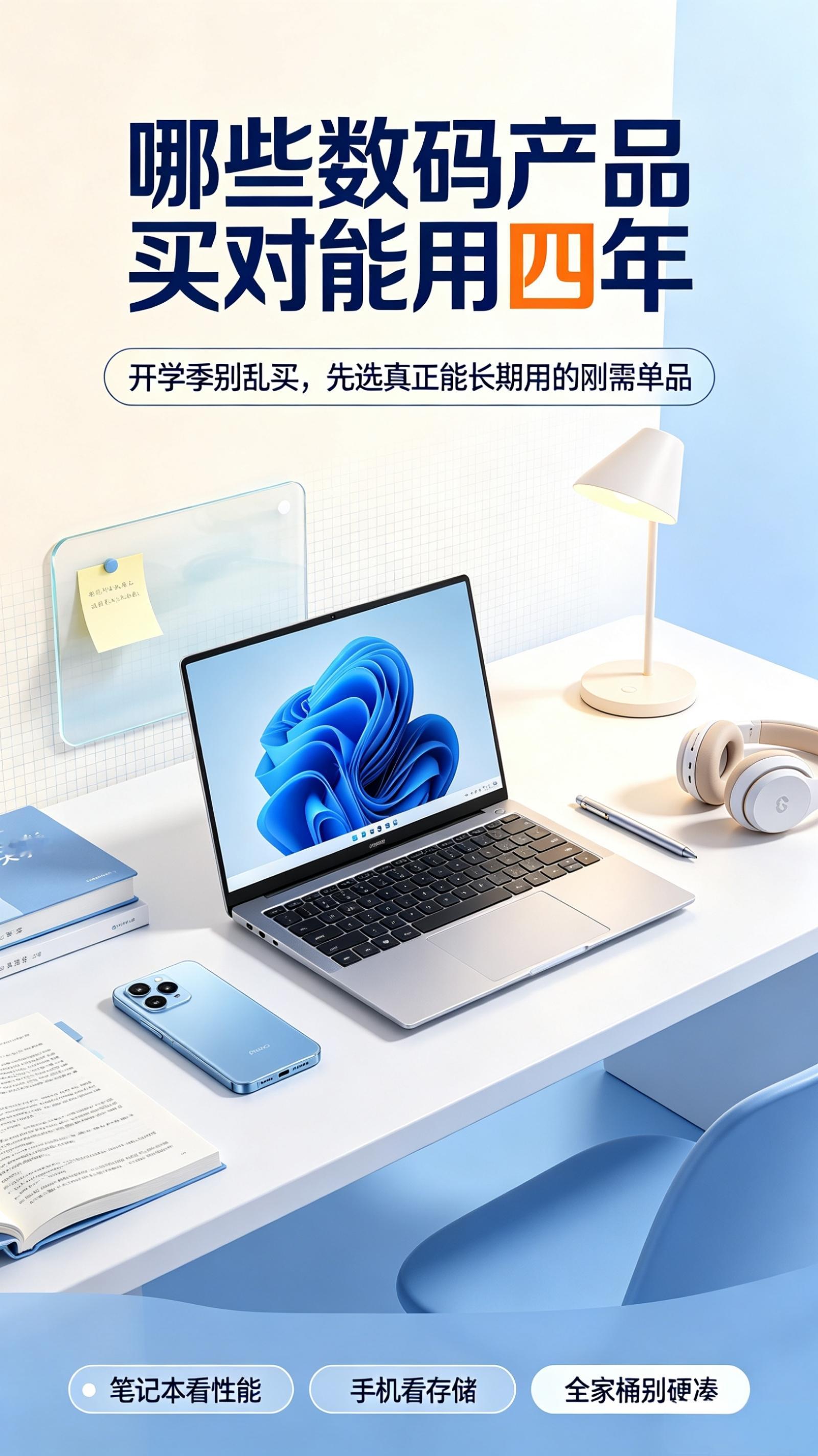 哪些数码产品买对能用四年 开学季很多大一新生都在纠结数码采购，先说我的观点：不盲