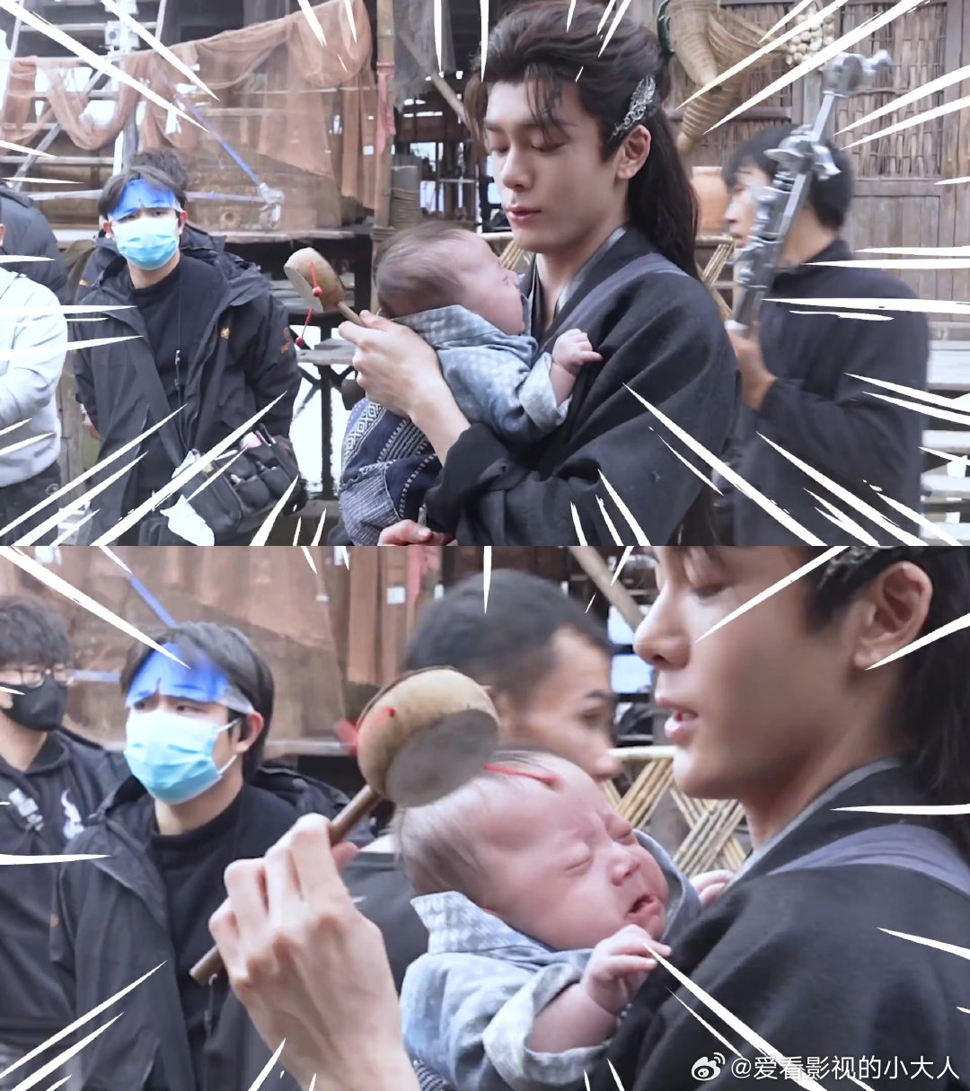 曾舜晞像极了新手奶爸 曾舜晞奶爸初体验曾舜晞片场带娃反差感直接封神！戏里是气场拉