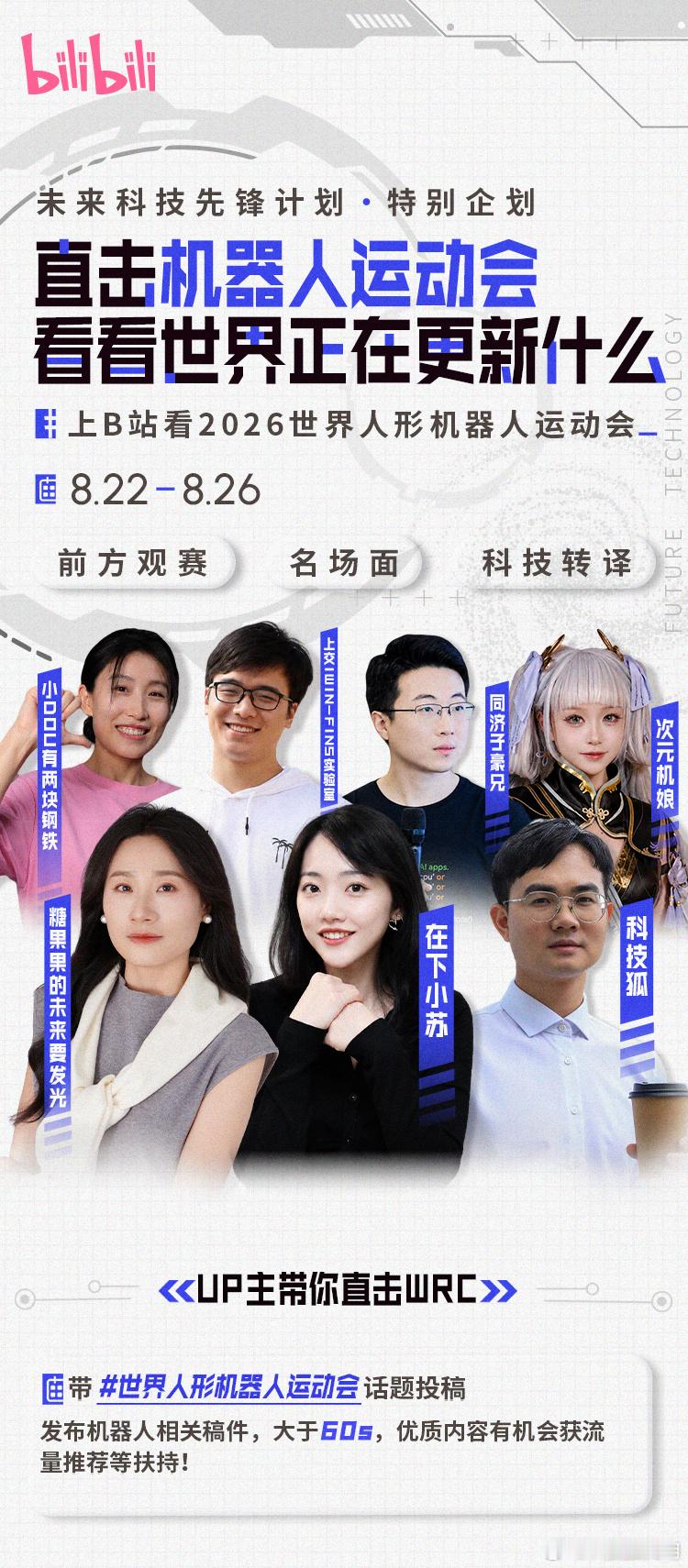 这两天的人形机器人运动会大家有看吗？有一说一今年 B 站确实挺支持我，或者说扶持
