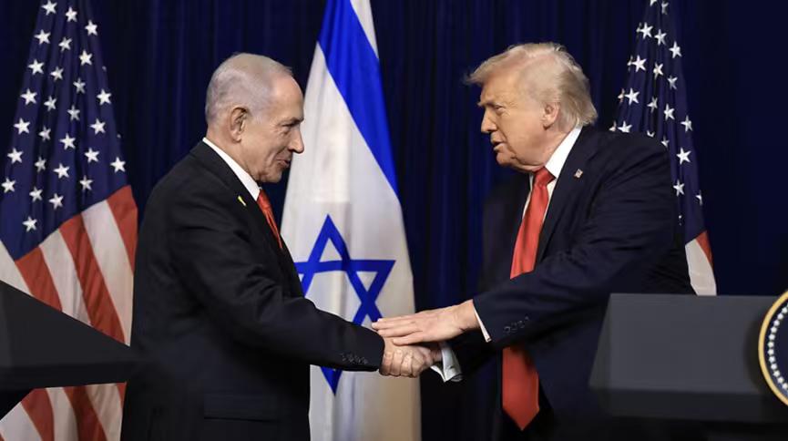 有人说内塔尼亚胡就跟当年的希特勒一样，属于战争狂人，而特朗普就是帮凶，这两人必将