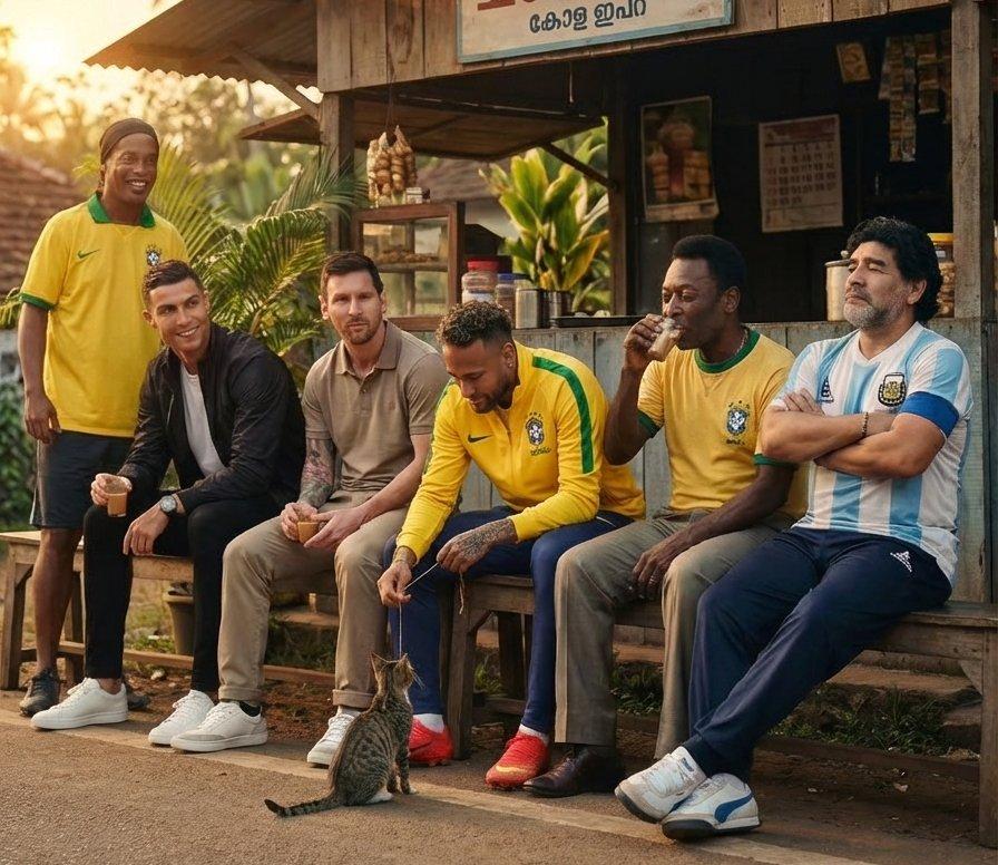 你说这张图罗纳尔迪尼奥要坐下谁该起来？客观点只能是内马尔吧？
感觉这群人里面内马