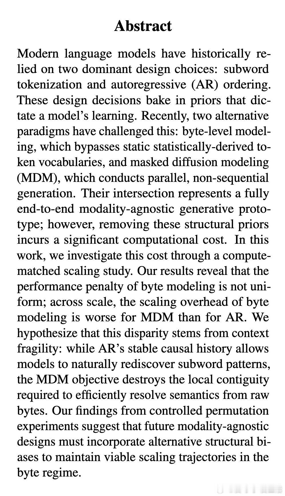[LG]《The Efficiency Gap in Byte Modeling