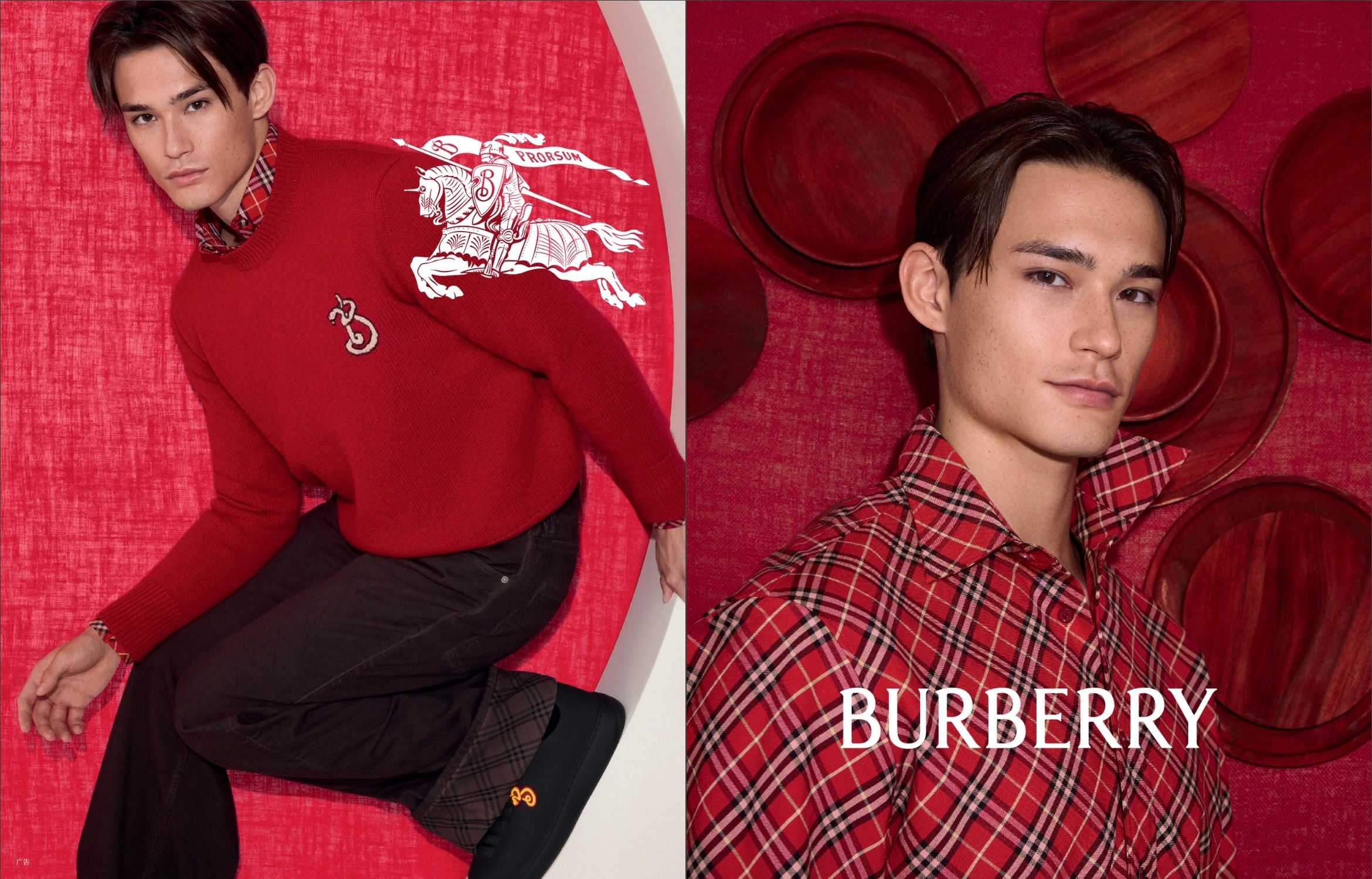 Burberry新春广告在ellemen12月刊中投放 