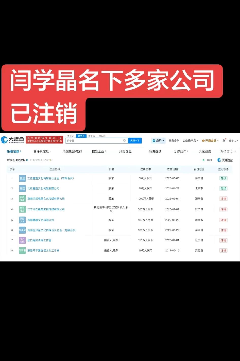 8个公司资金2650万，为什么注销6个公司 剩两个注册资金加一起100万的公司。