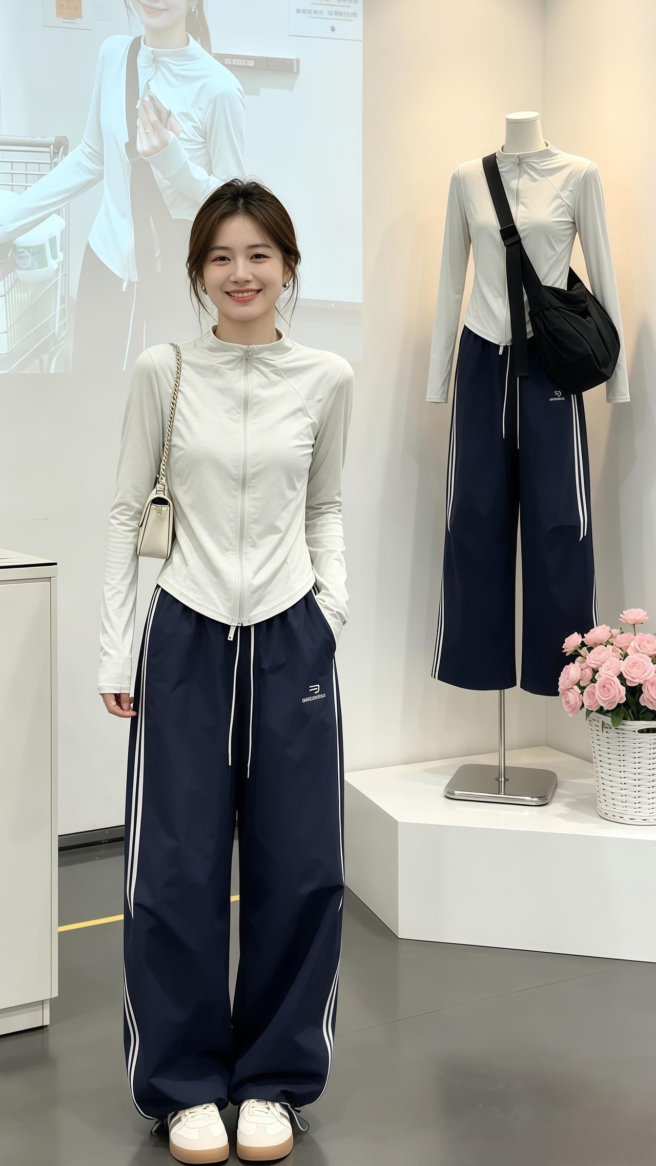 真的很爱基础款穿搭 基础款ootd 运动套装穿搭又美又飒 穿搭夏季穿搭