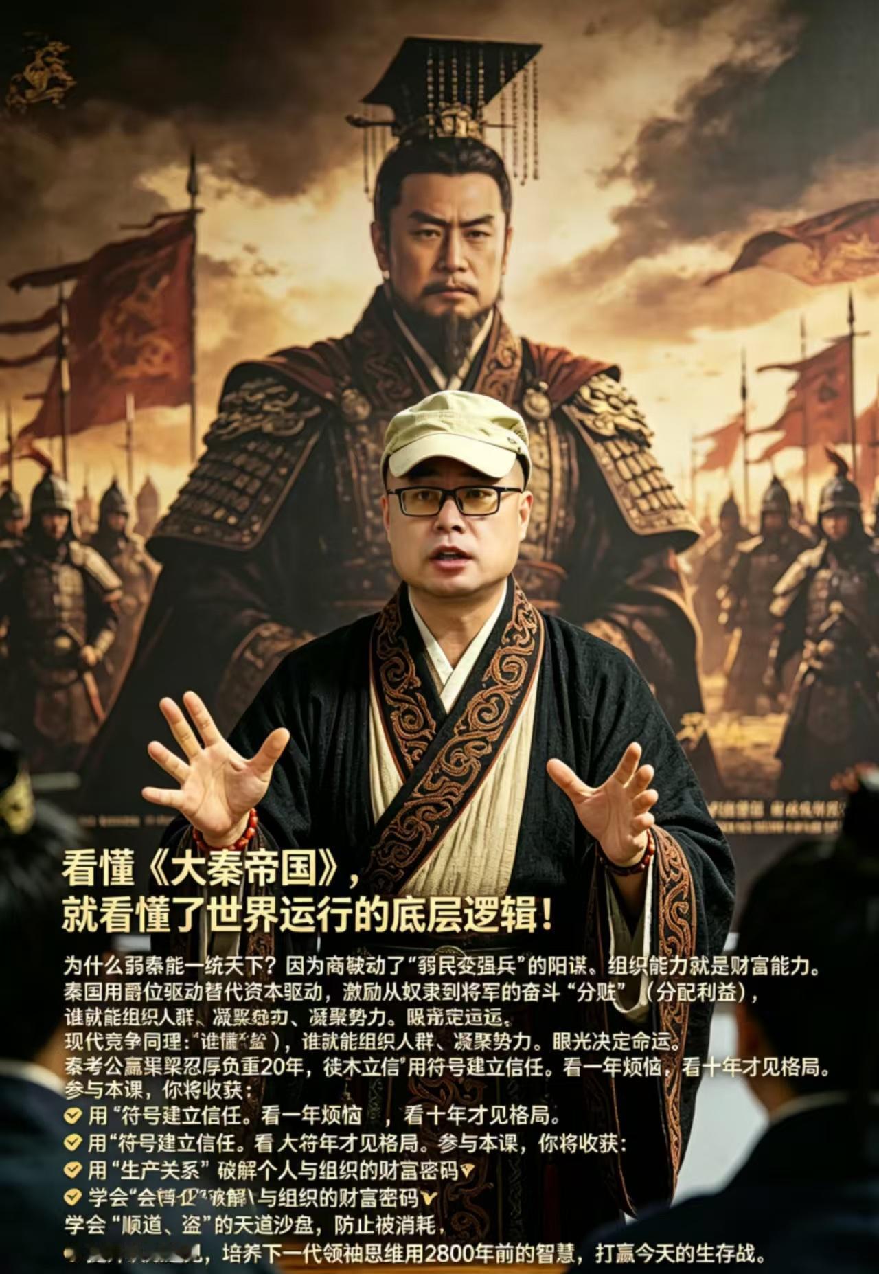 🔥小明老师《大秦帝国第五季》+《夜色正浓》重磅开启

一部大秦史，一门情商课—