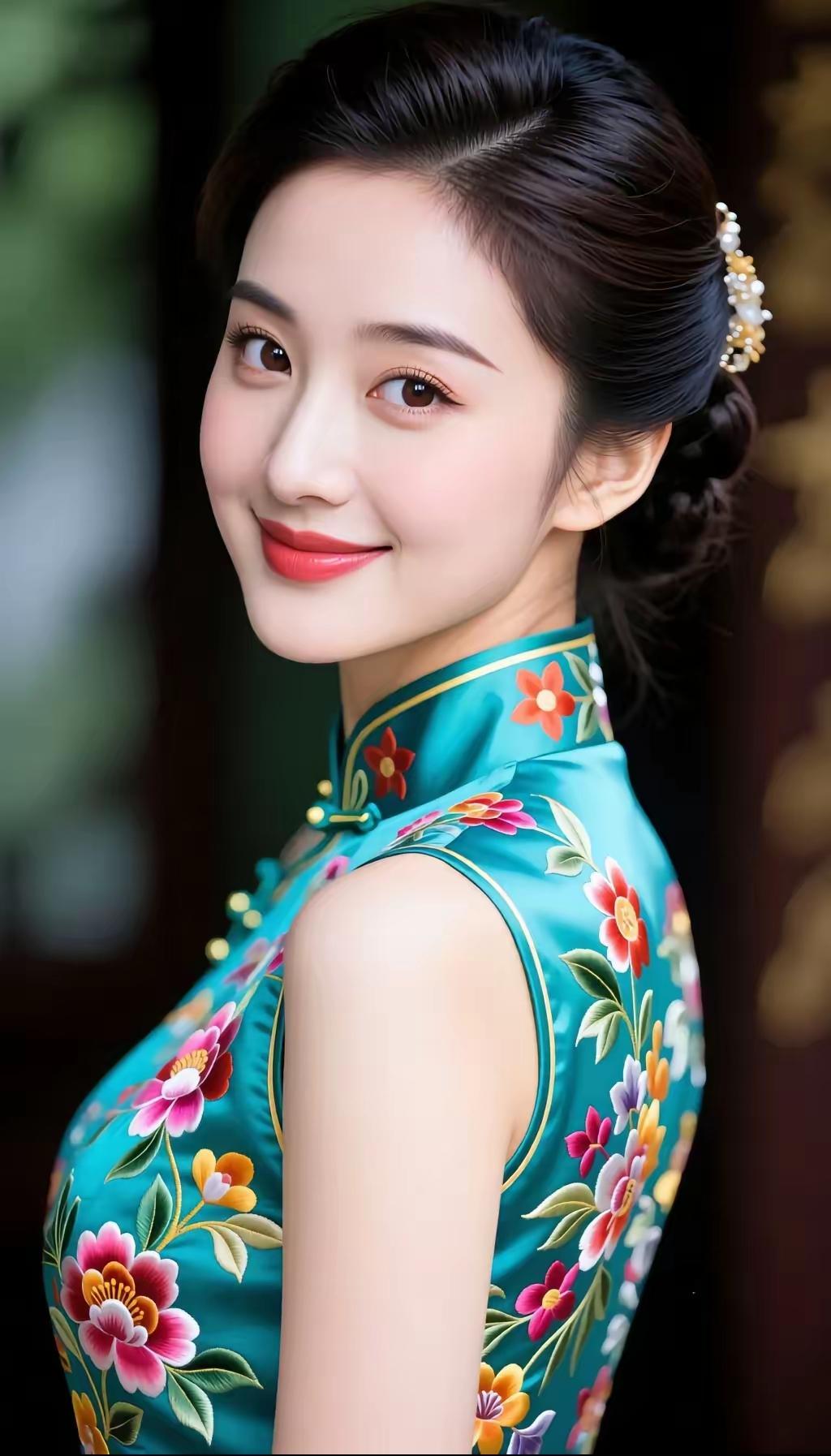 哇，花旗袍的魅力