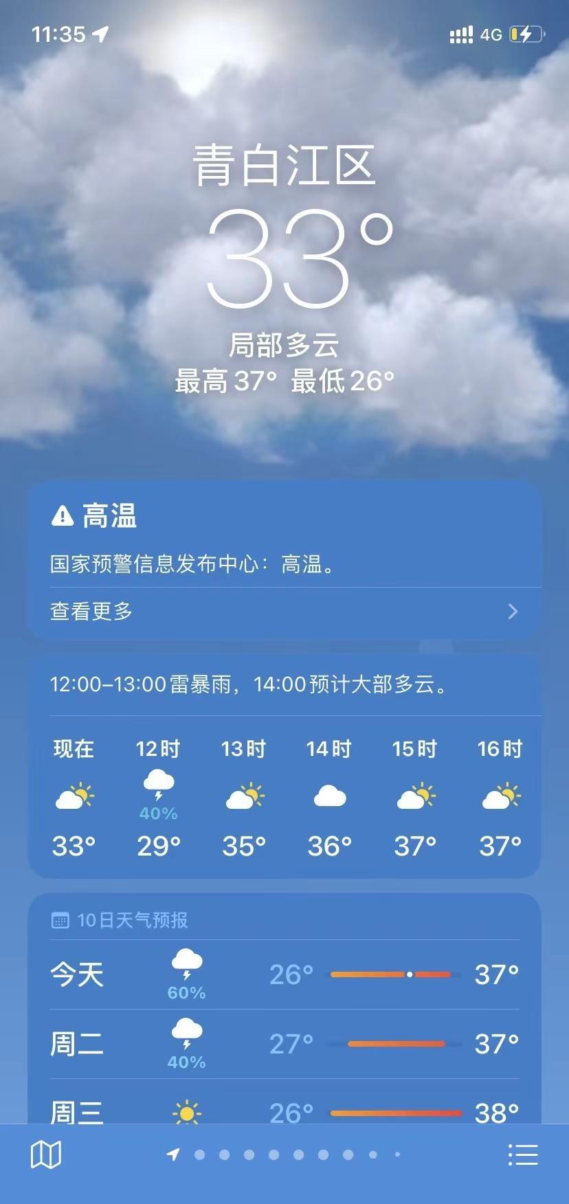 成都天气实况  今天最高气温是37度，这么热天气干就完了☀️☀️❄️❄️❄️🌨