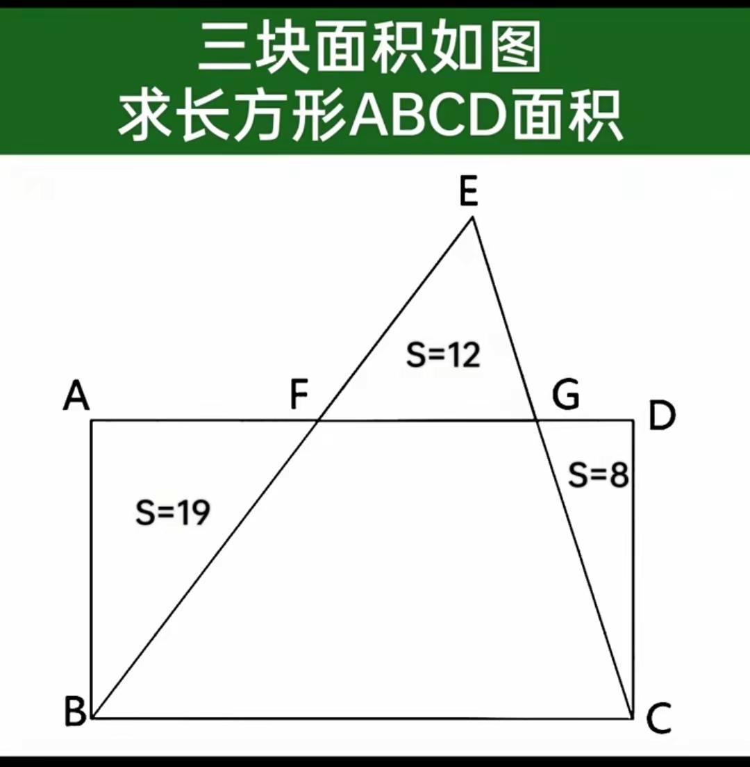 求长方形ABCD的面积