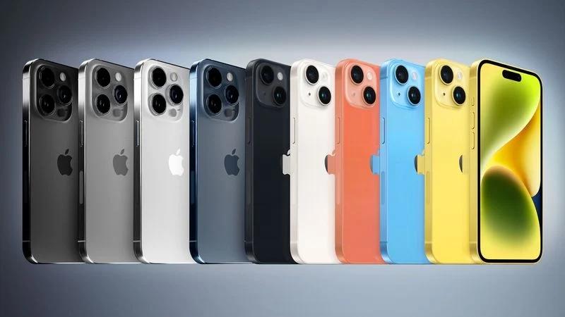 【iPhone 15系列配色全揭晓】近日，爆料者根据供应链消息绘制了iPhone