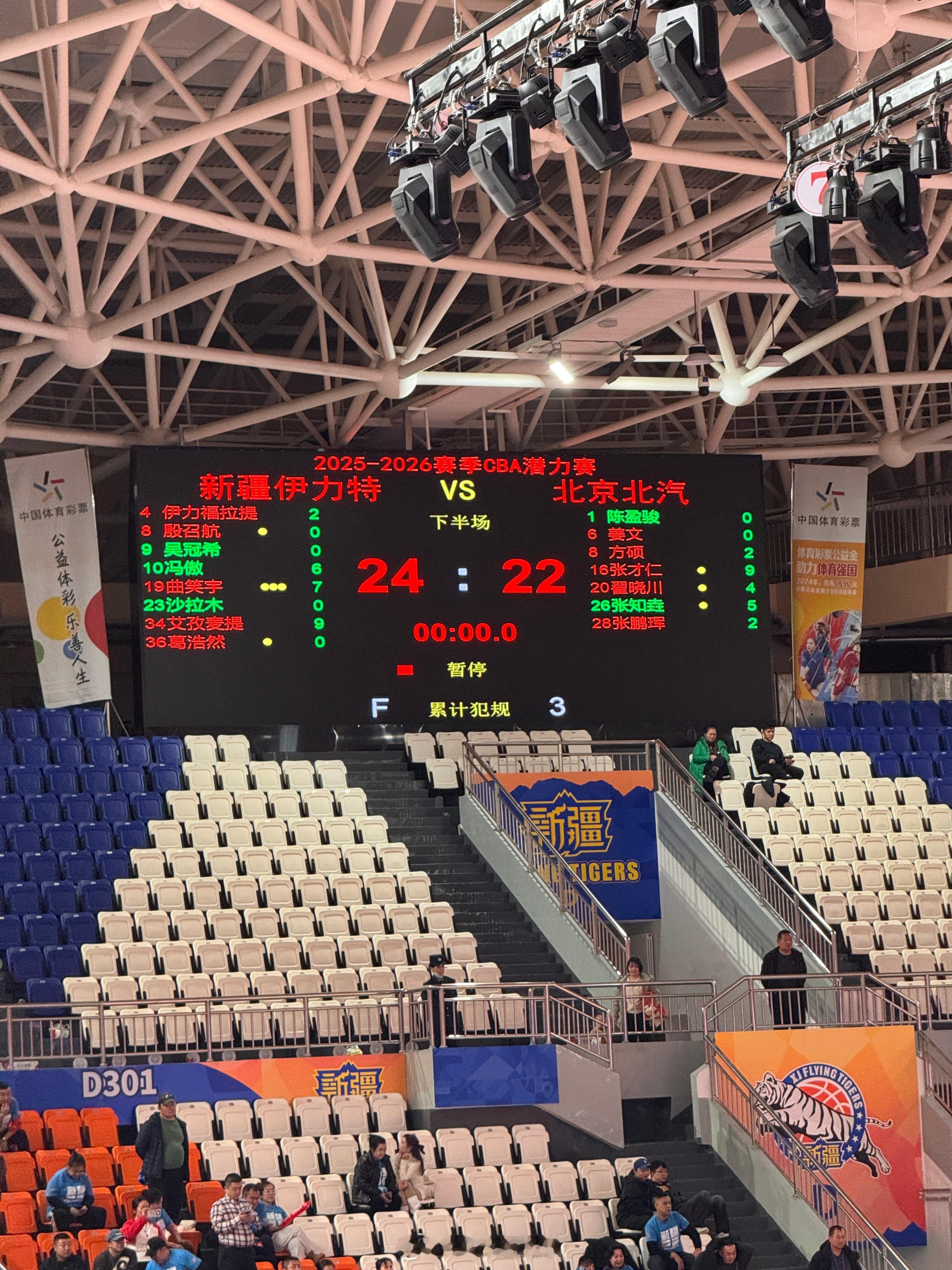 新疆男篮vs北京男篮 潜力赛结果，比分还挺高