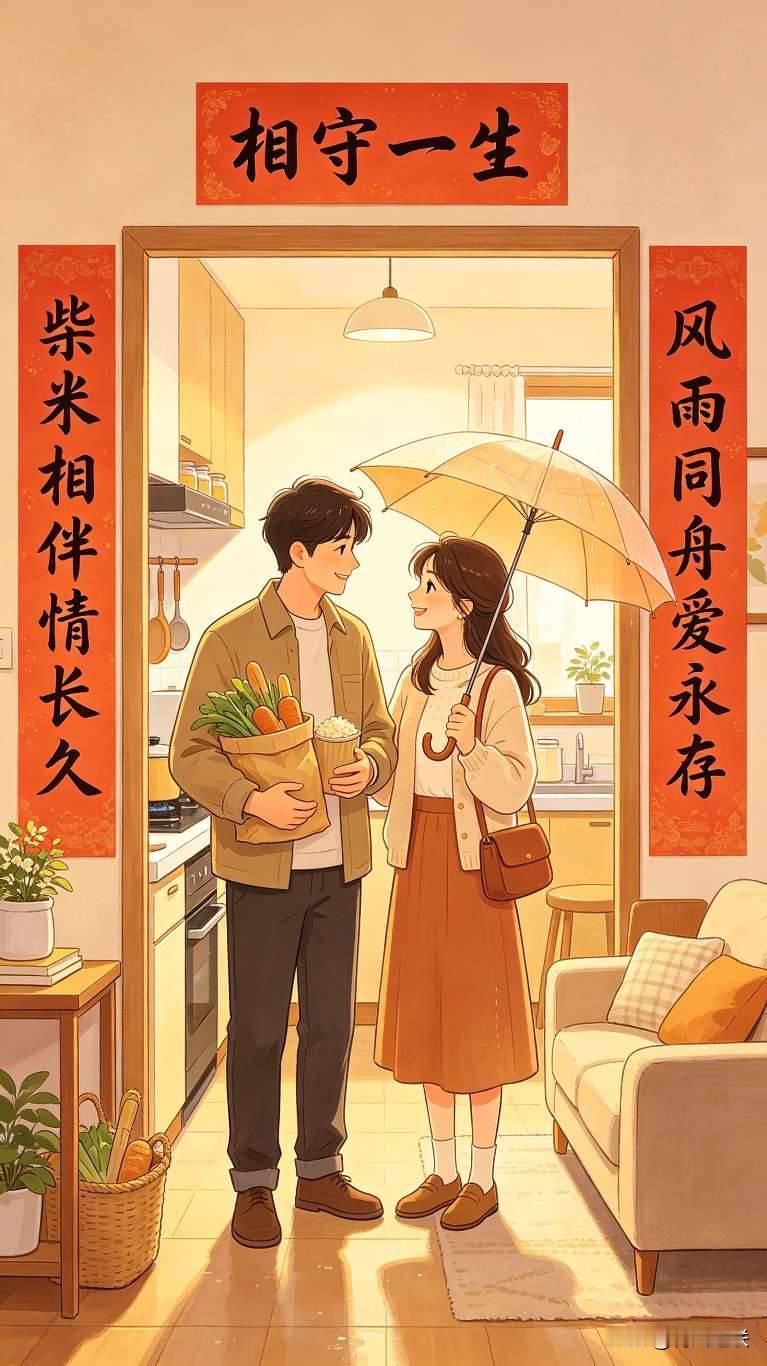 家不是讲理的地方，是讲爱的地方，和睦才是一个家最好的风水！
 
对联
 
上联：