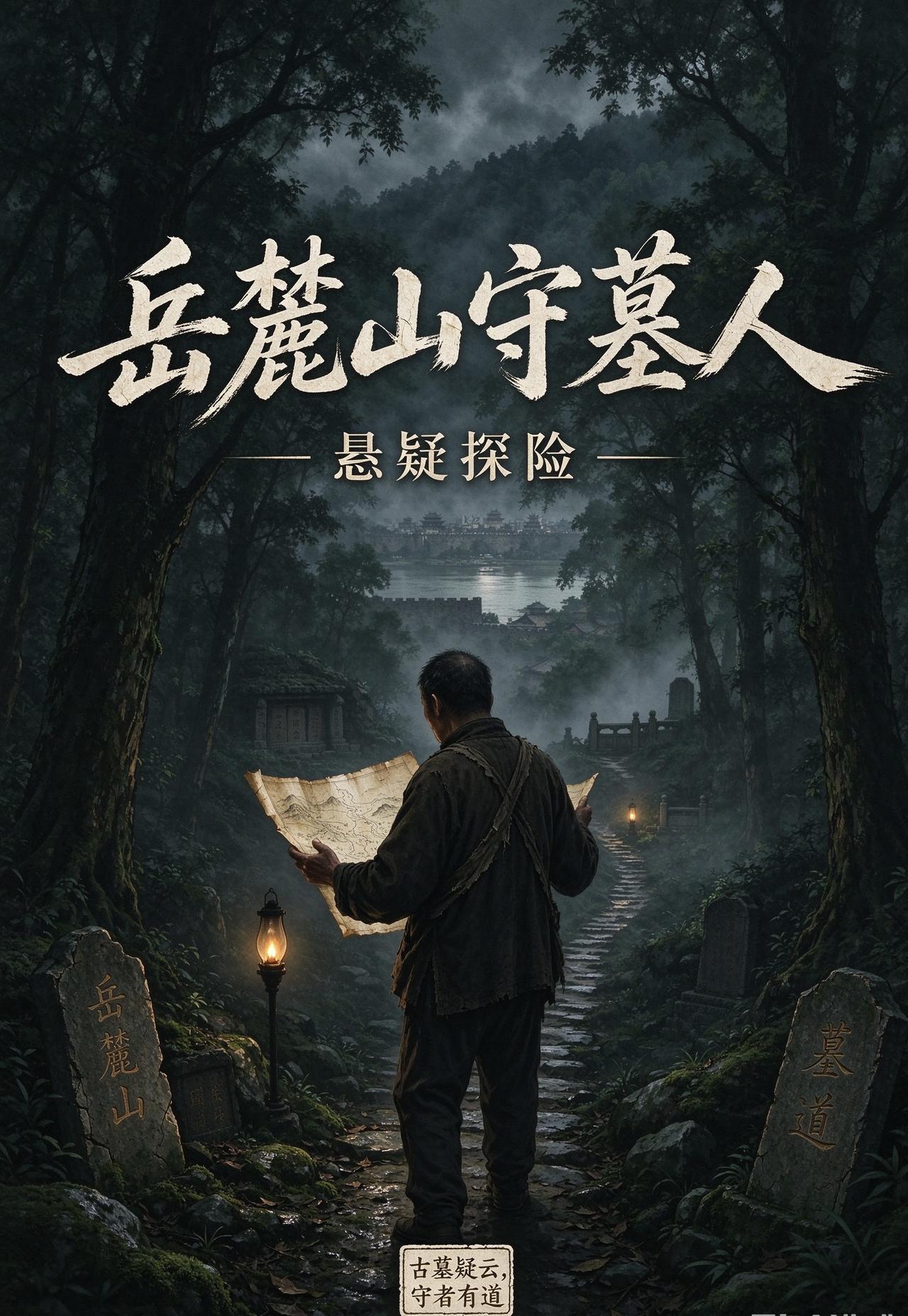 给自己的新书，设计了一个封面！

番茄，岳麓山守墓人