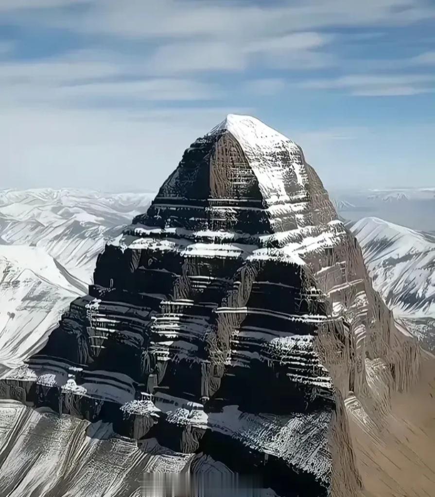 现实中的“神山”冈仁波齐是这样的。[鲜花] ​​​