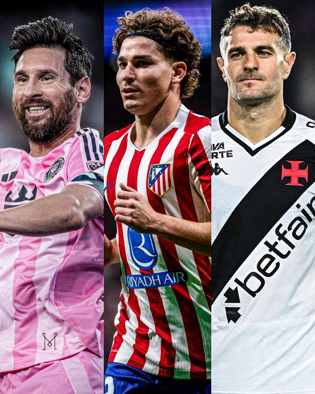 🌎🇦🇷 今年迄今为止进球最多的三位阿根廷球员：🥇 莱昂内尔·梅西 - 3