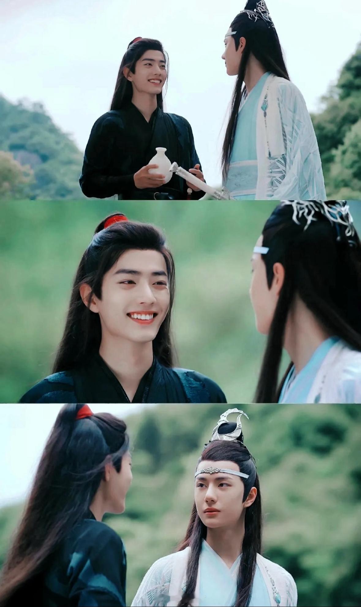 陈情令[超话]🦁🐰 陈情令 忘羡一对视，眼神拉丝忘羡一曲远，曲终人不散忘羡永
